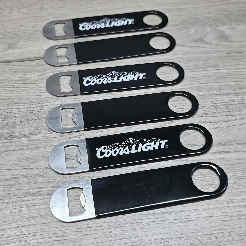 Coors LIGHT Beer Stainless Steel Bottle Openers - Lot Of 6